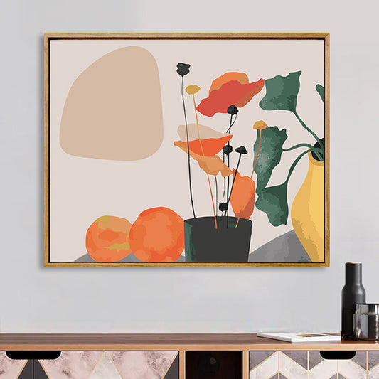 Quadro su tela Vasi geometrici con piante