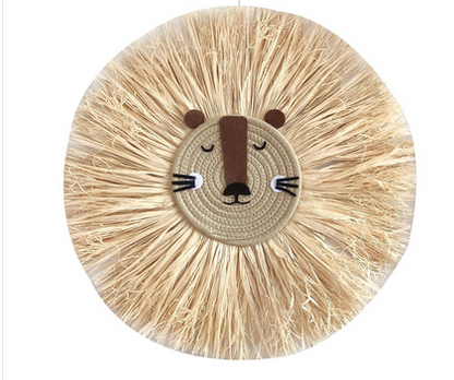 Decorazione rafia in stile nordico