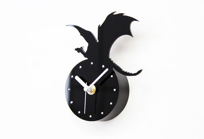 Orologio da parete Drago nero 3D