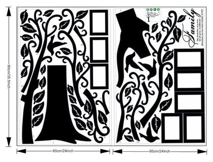Adesivo murale albero famiglia