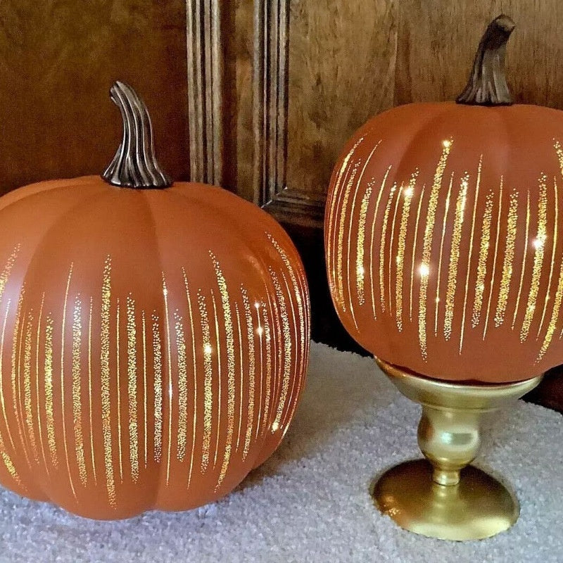 Ornamento Zucca Halloween Vetro