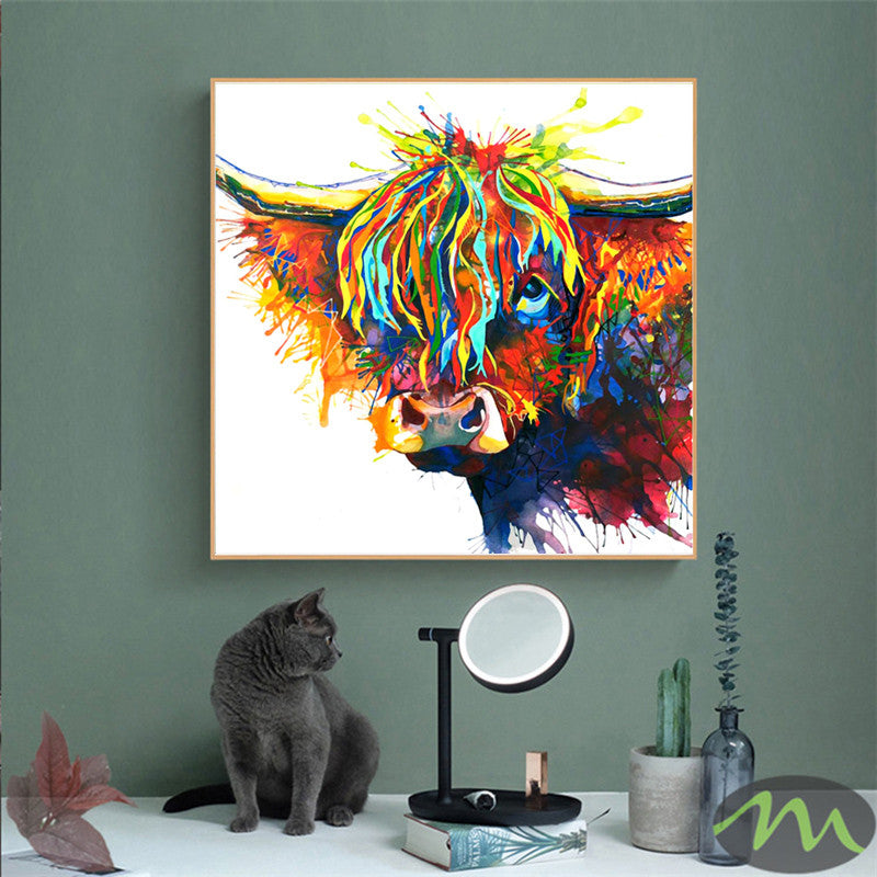 Quadro animali acquerello