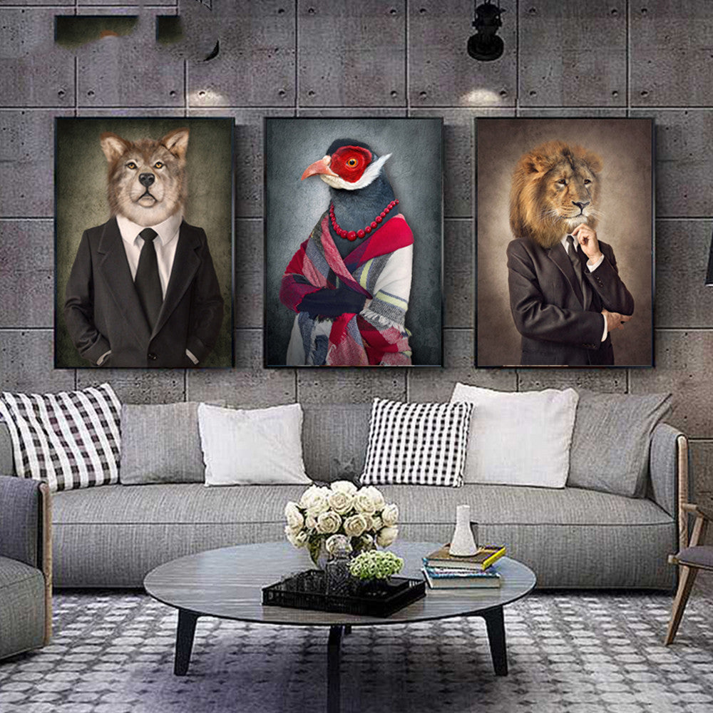 Quadro leone vintage