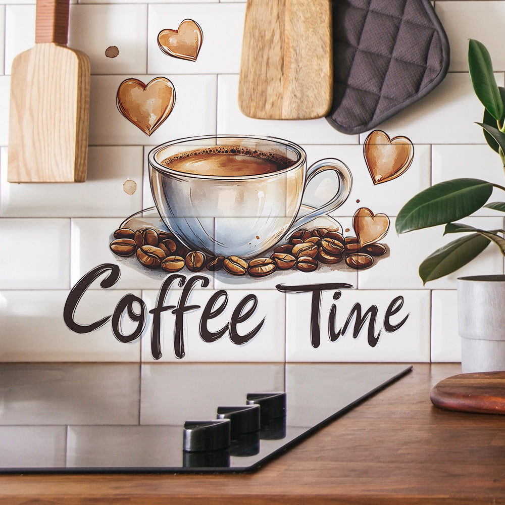 Adesivo murale tema caffè