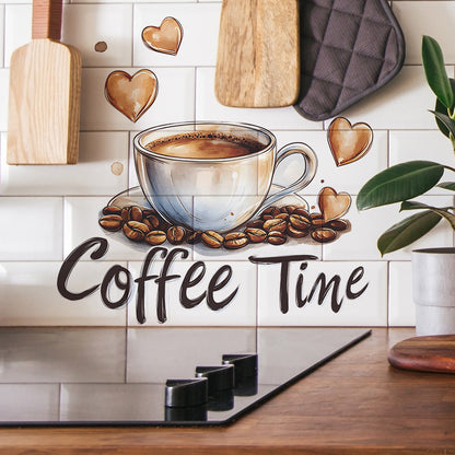 Adesivo murale tema caffè
