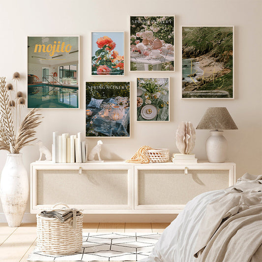 Quadro su tela Collage di poster