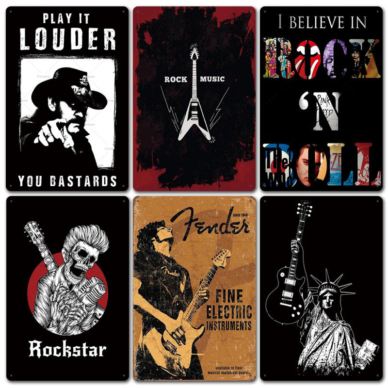 Quadro ferro rock vintage