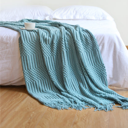 Coperta divano in maglia