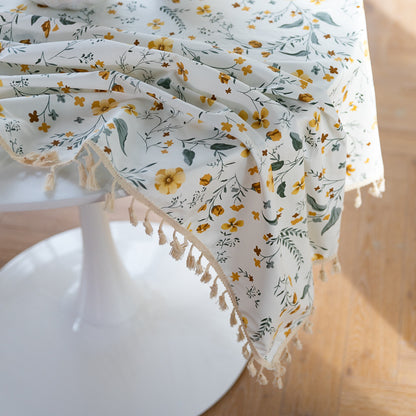 Tovaglia cotone con nappine