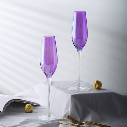 Bicchiere di cristallo viola