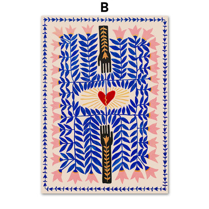 Quadro tigre astratto