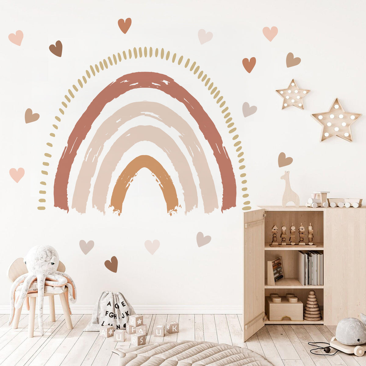 Adesivo murale Arcobaleno pastello