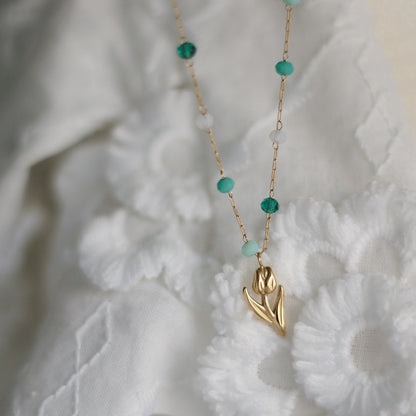 Collana Fiore Dipinto