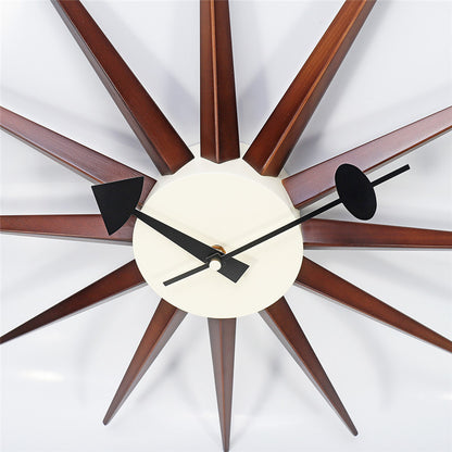 Orologio da parete Sole raggi dorati